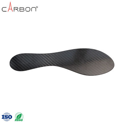 Insola di scarpe in fibra di carbonio personalizzata per supporto ortopedico a piedi piatti e supporto ad arco