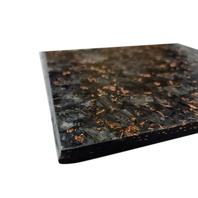 Glossy/Matte Customized Forged Gold Foil Carbon Fiber Sheet 50% Glossy Weave Forge Pattern