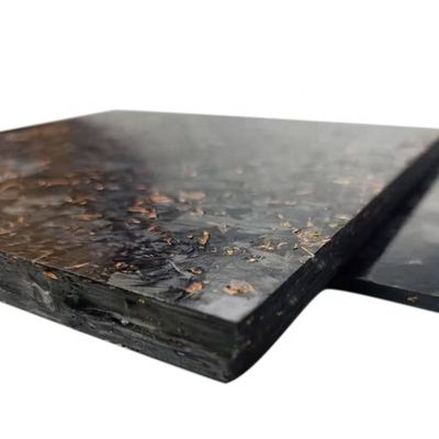 Glossy/Matte Customized Forged Gold Foil Carbon Fiber Sheet 50% Glossy Weave Forge Pattern
