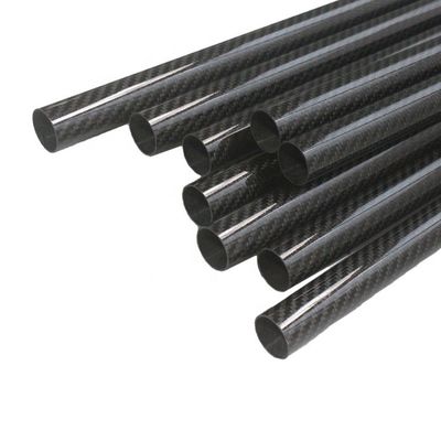 tubo di fibra di carbonio a modulo elevato di lunghezza specifica con 0% di cenere e NOVE volatile