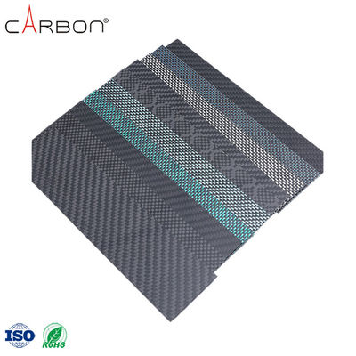 Materiale caldo Matte Metallic Brushed 3K Carbon Fiber Sheet Plate Con Taglio 0,005% S Contenuto