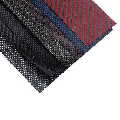 Materiale caldo Matte Metallic Brushed 3K Carbon Fiber Sheet Plate Con Taglio 0,005% S Contenuto