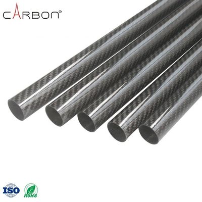 200 mm tubo in fibra di carbonio per scarpe da sport tessuto a forma rotonda prestazioni esterne durevoli