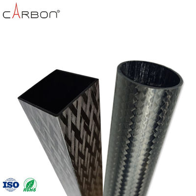 Contenuto di H forte e resistente % 0,009% Tubo in fibra di carbonio per macchine sportive