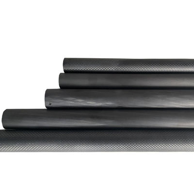 Contenuto di C 98% Tubo in fibra di carbonio personalizzabile con inserto a filo in ottone in acciaio inossidabile