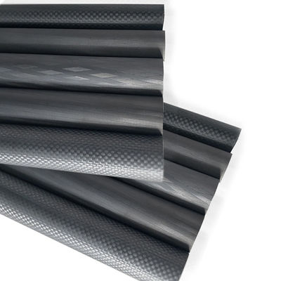 Contenuto di C 98% Tubo in fibra di carbonio personalizzabile con inserto a filo in ottone in acciaio inossidabile