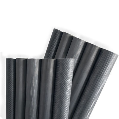 Contenuto di C 98% Tubo in fibra di carbonio personalizzabile con inserto a filo in ottone in acciaio inossidabile