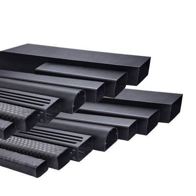 Tubo ovale quadrato in fibra di carbonio con contenuto di cenere dello 0,025%-0,05% e lunghezza personalizzabile