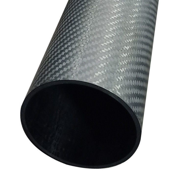Tubo in fibra di carbonio a grandi dimensioni con tubo conico 80 mm 100 mm con 100% di contenuto di carbonio