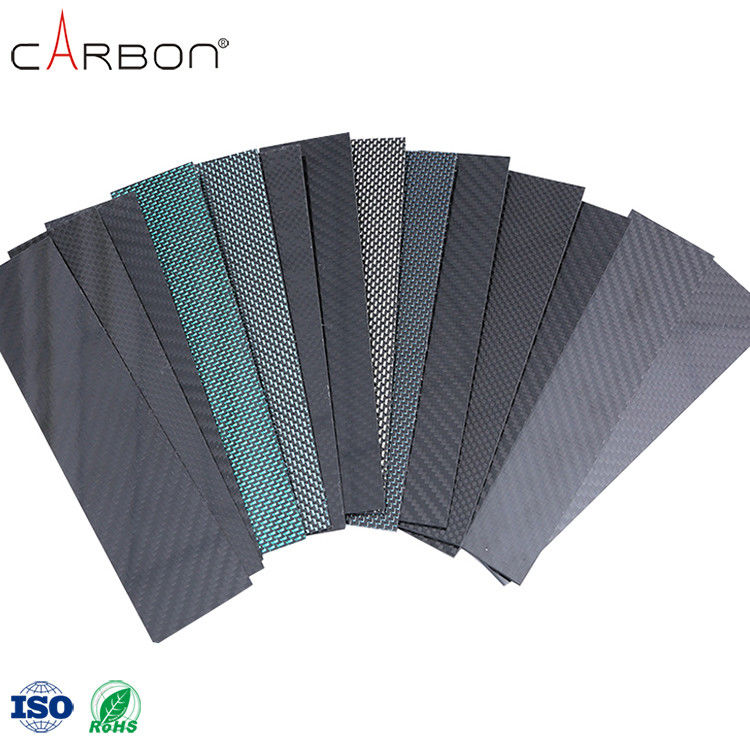 Materiale caldo Matte Metallic Brushed 3K Carbon Fiber Sheet Plate Con Taglio 0,005% S Contenuto