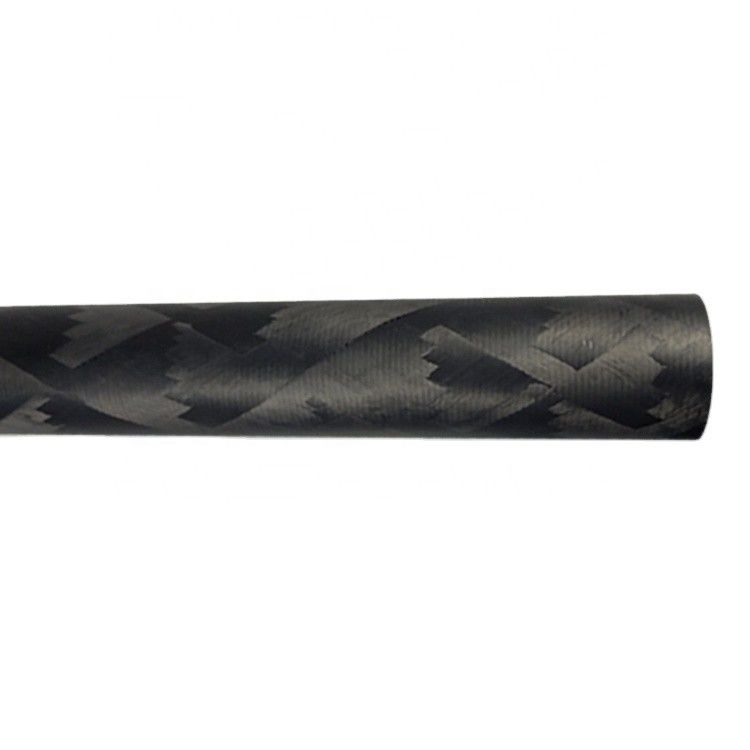 Contenuto di C 98% Fibra di carbonio non volatile tubo esagonale 25mm tubo ovale di carbonio 3K